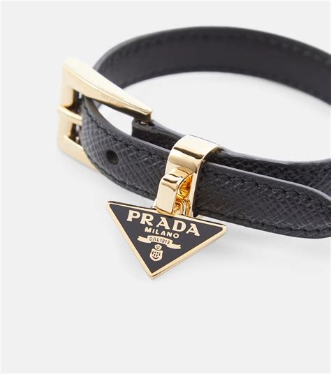 prada saffiano bracelet|Black Saffiano Leather Bracelet .